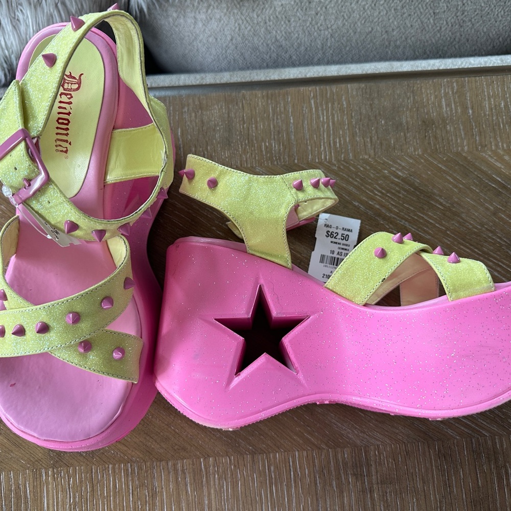 Demonia platform sandals